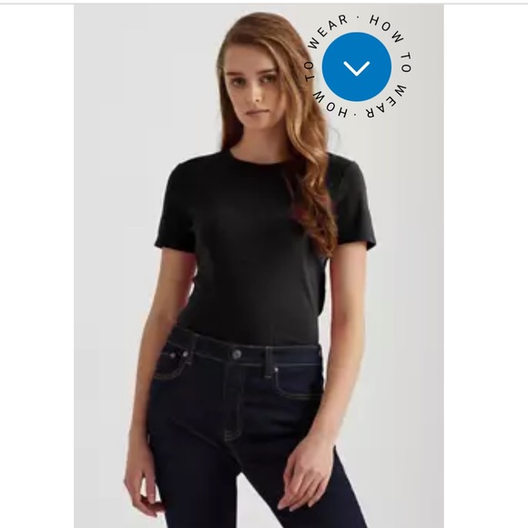 Lauren Ralph Lauren Tops - Lauren Ralph Lauren Knits Polo Black T-Shirt- Size XL